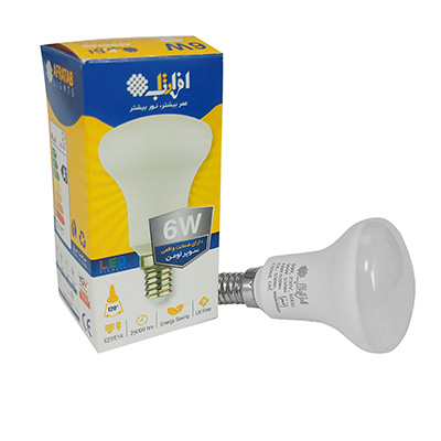 لامپ LED حبابی جهت دار ( گوشکوبی ) 6 وات افراتاب سرپیچ E14